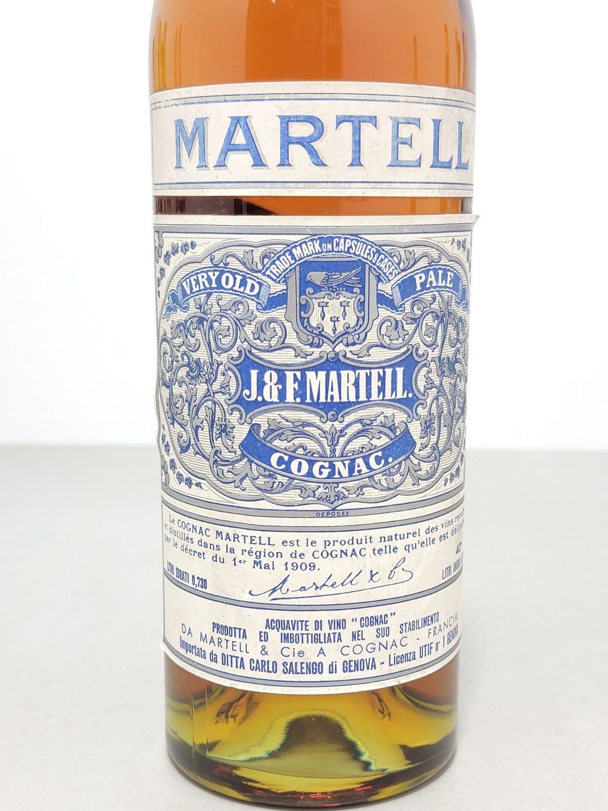 Cognac Martell 3 Star 1950s Spring Cap bott. 73 cl 40%