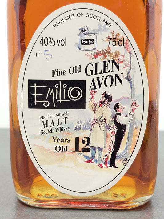 Whisky Glen Avon Gordon & MacPhail Emilio 1977, 12 years Imb.1989 Sestante 75 cl
