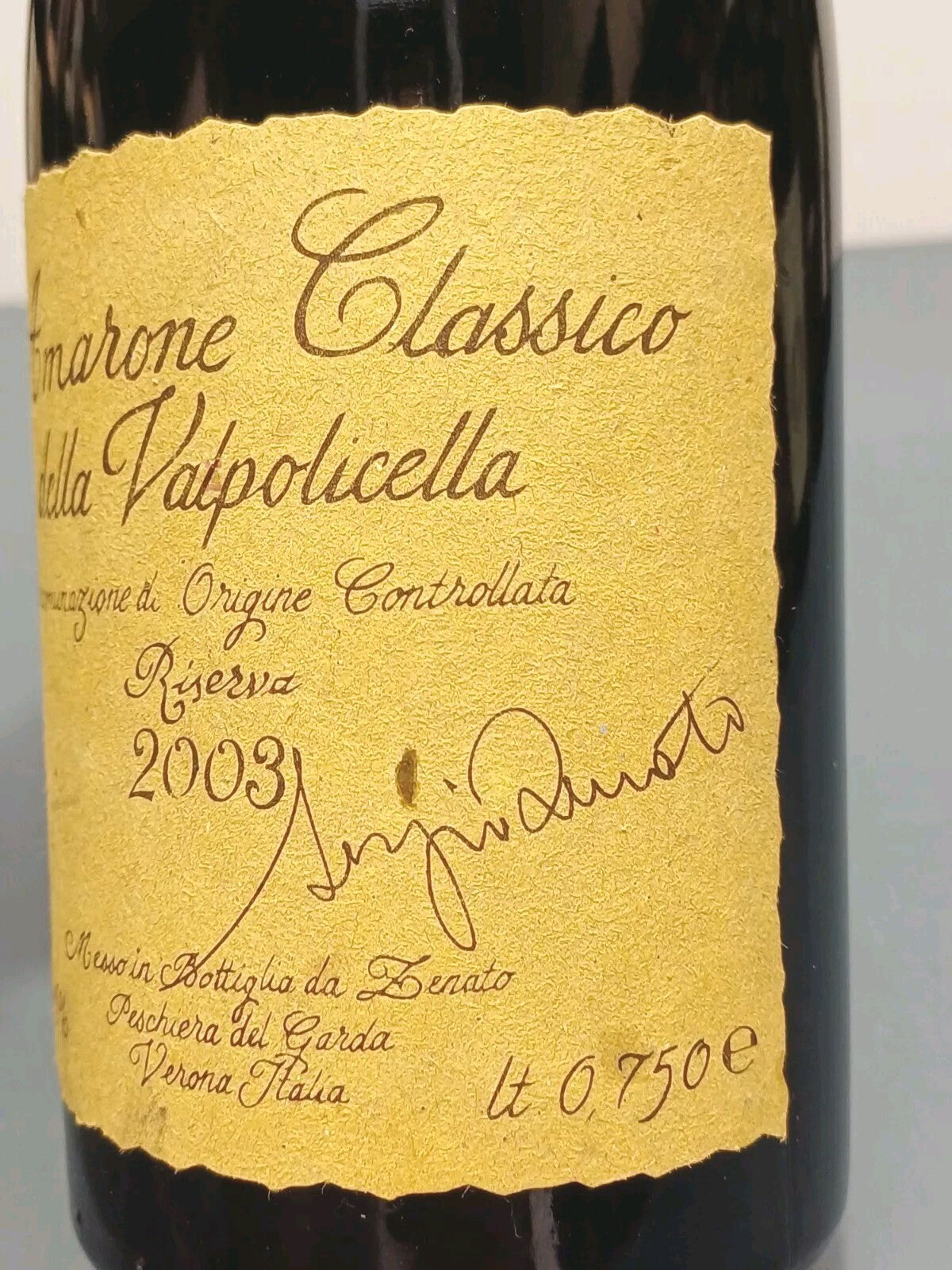 Amarone 2003 Sergio Zenato Riserva  Valpolicella Classico bott. 75 cl