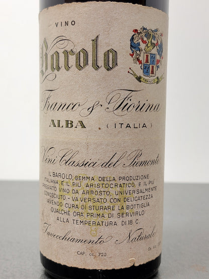 Barolo Franco Fiorina 1961 bott. 75 cl 13.5%