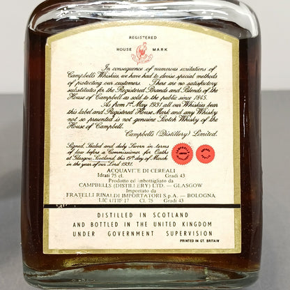 Aberlour Glenlivet 8 Years Old Single Malt Scotch Whisky 1970s bott. 75 cl 43%