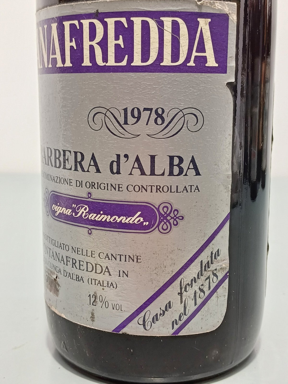Barbera Fontanafredda 1978 Vigna Raimondo bott. 75 cl