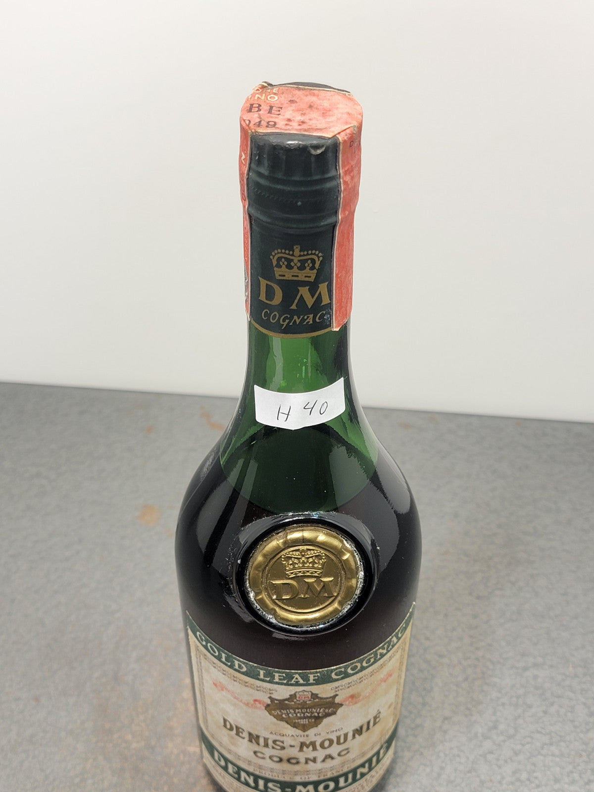Cognac Denis Mounie Gold Leaf 1960s bott.73 cl 40%