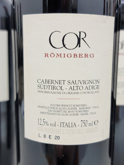 Alois Lageder Cor Romigberg 1994 Alto Adige Cassa in Legno 6 bottle 75 cl 12,5%