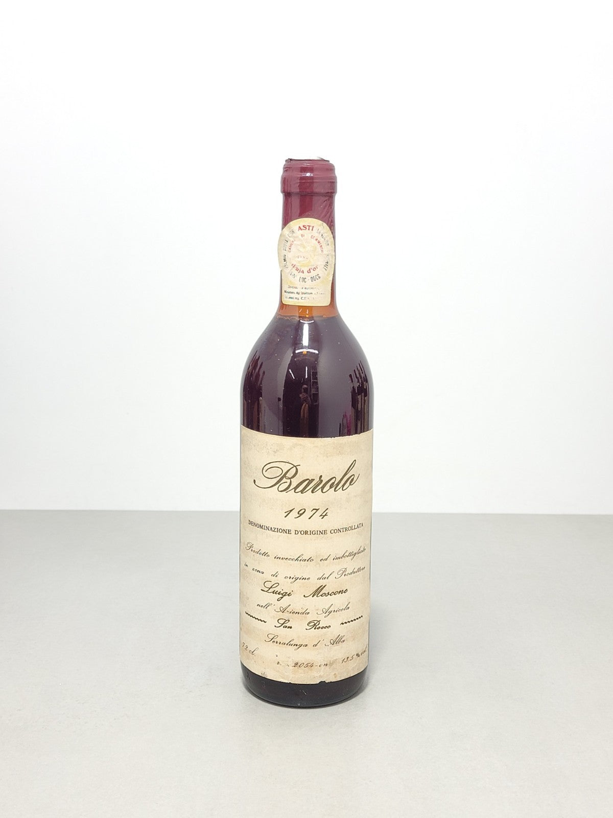 Barolo Luigi Moscone 1974 Serralunga D'alba bott.72 cl 13,5%