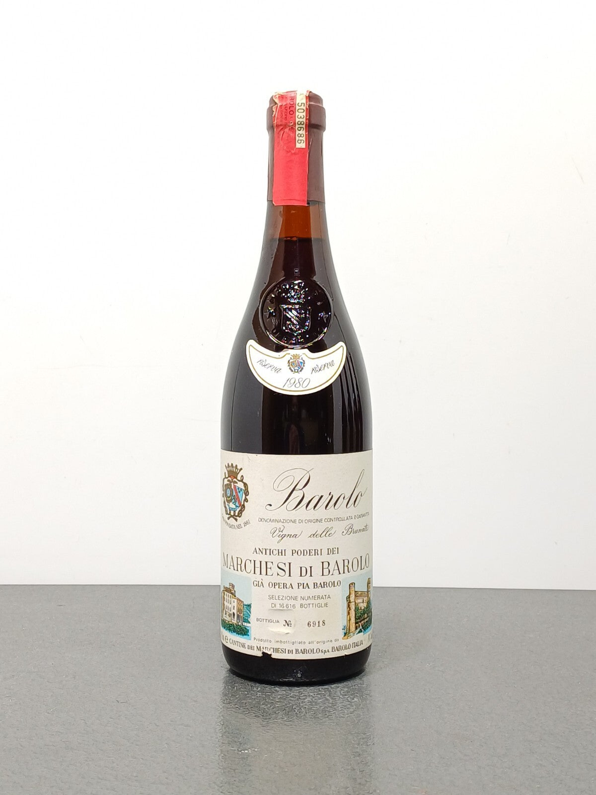 Barolo Marchesi Riserva 1980 Vigna Delle Brunate bott.0,75 cl 14%