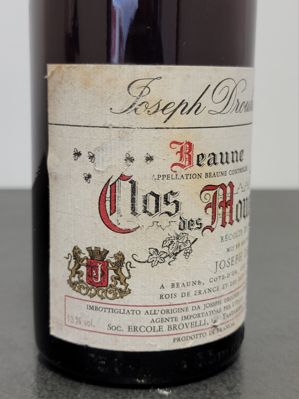 Beaune Clos Des Mouches 1985 Joseph Drouhin 1er Cru bott.75 cl 13%