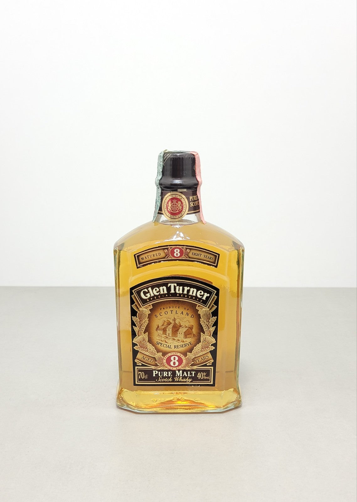 Whisky Glen Turner 8 years 1990s Special Reserve Pure Malt bott. 70 cl 40%
