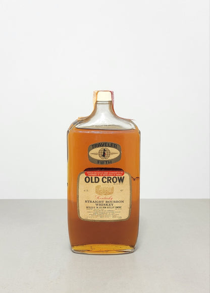 Whisky Old Crow Traveller Fifth Kentucky Straight Bourbon 1960s bott. 75 cl 43%