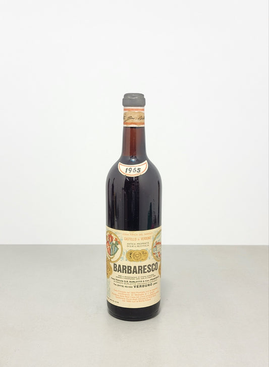 Barbaresco Castello Di Verduno 1965    G.B .Burlotto bott.. 72 cl 13.5%