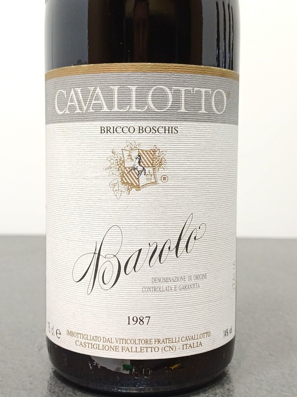 Barolo Cavallotto 1987 Bricco Boschis Castiglione Falletto bott.75 cl 14%