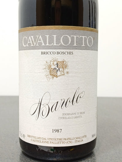 Barolo Cavallotto 1987 Bricco Boschis Castiglione Falletto bott.75 cl 14%