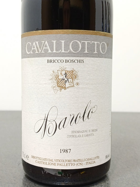 Barolo Cavallotto 1987 Bricco Boschis Castiglione Falletto bott.75 cl 14%