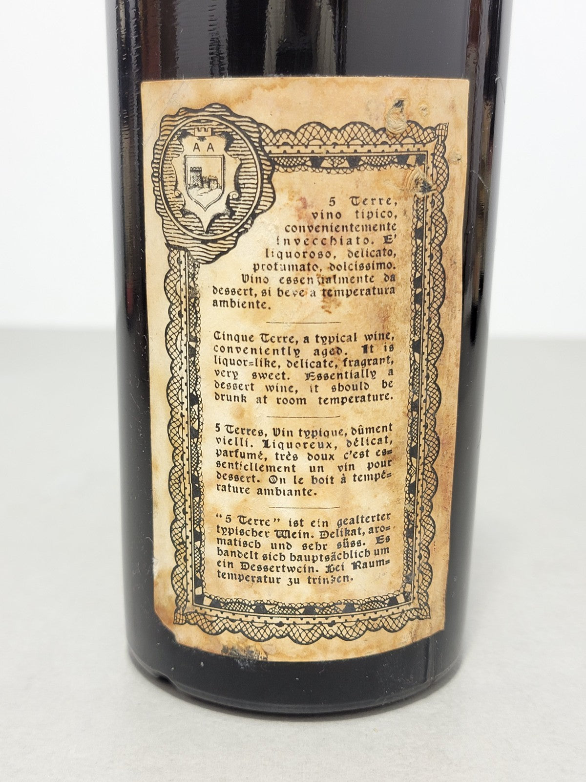 5 Terre Scaictrac Riserva 1957 Castello Montenero Ansaldo Armando bott. 72 cl 16%