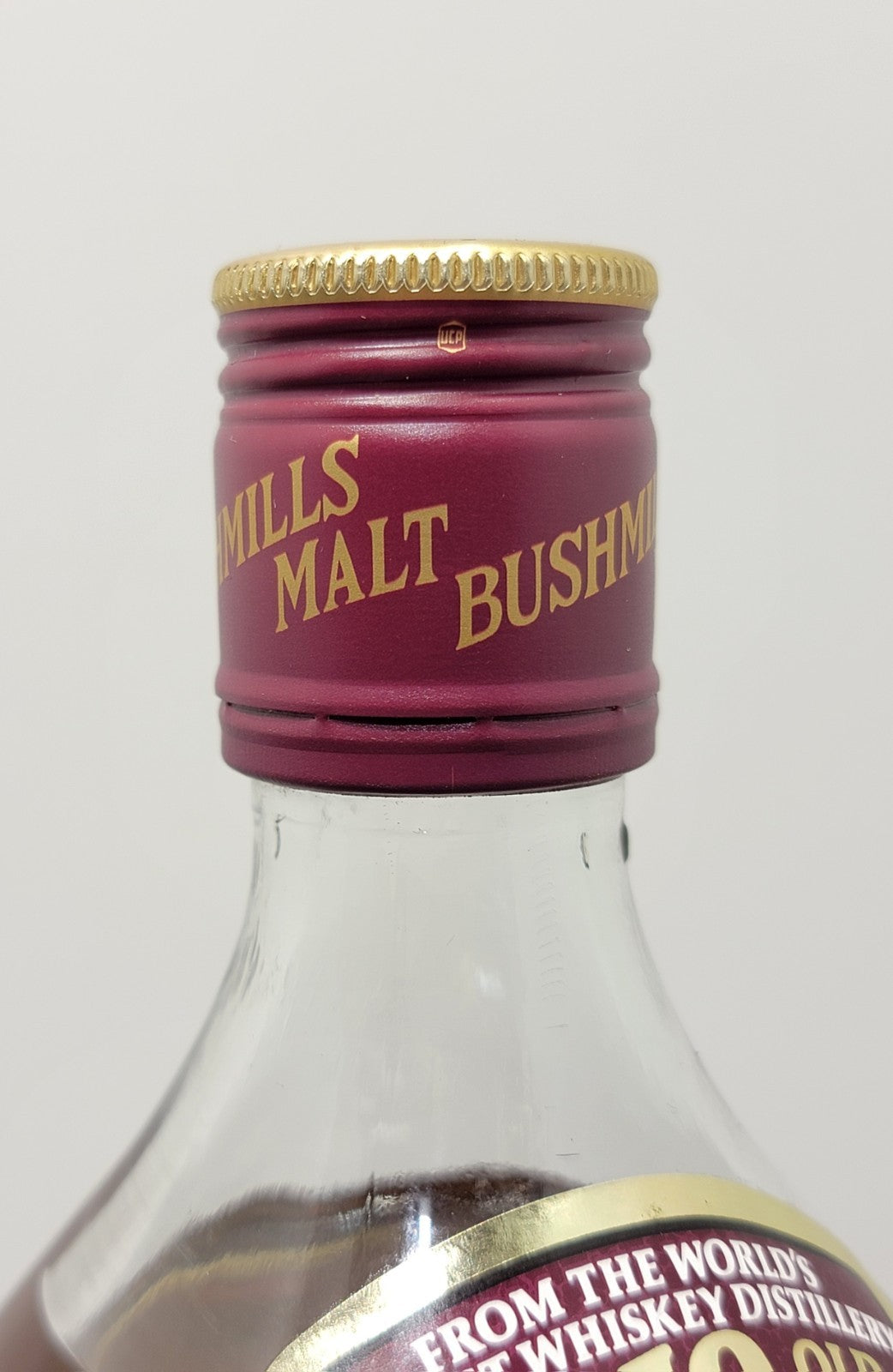 Whisky Bushmills 10 years 1990s Irish Old Whisky Single Malt bott. 1 Litro 43%