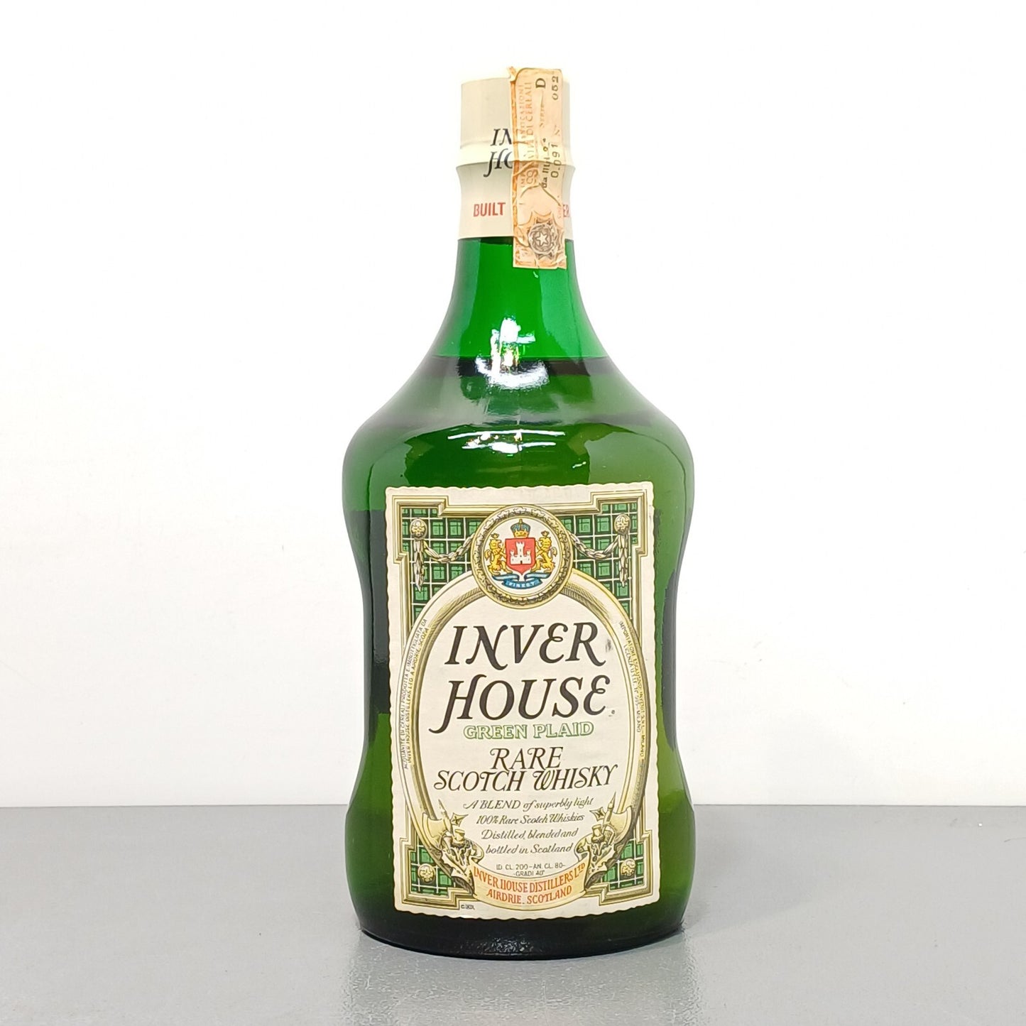 Inver House 1960s Green Plaid Rare Scotch Whisky Blended WilliamDavidson 2L