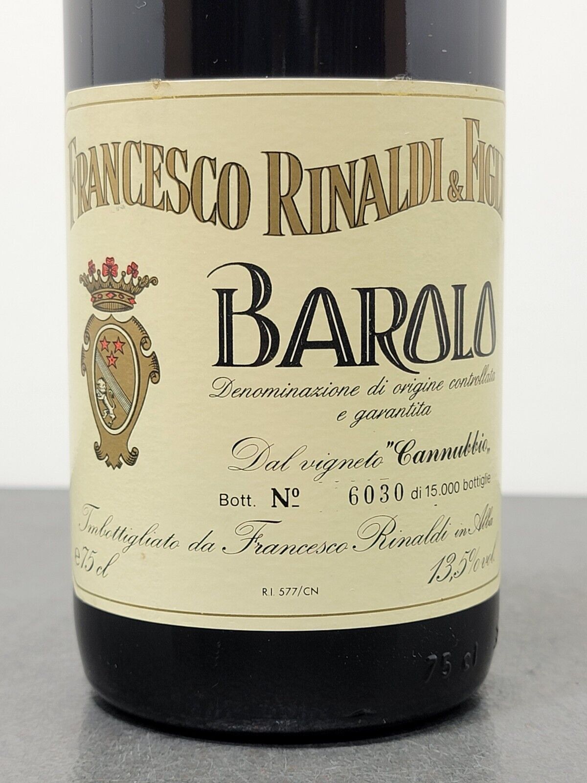 Barolo Francesco Rinaldi 1983 Vigneto Cannubbio bott.75 cl 13.5%