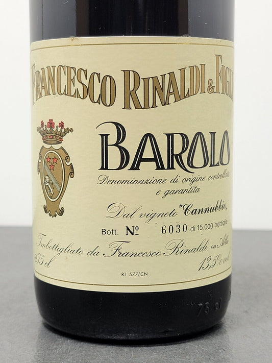 Barolo Francesco Rinaldi 1983 Vigneto Cannubbio bott.75 cl 13.5%