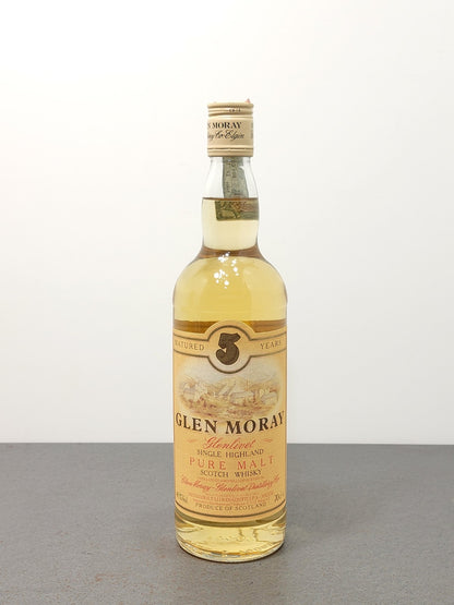 Whisky Glen Moray 5 years 1980s Pure Single Highland Malt Scotch bott.70 cl 40%