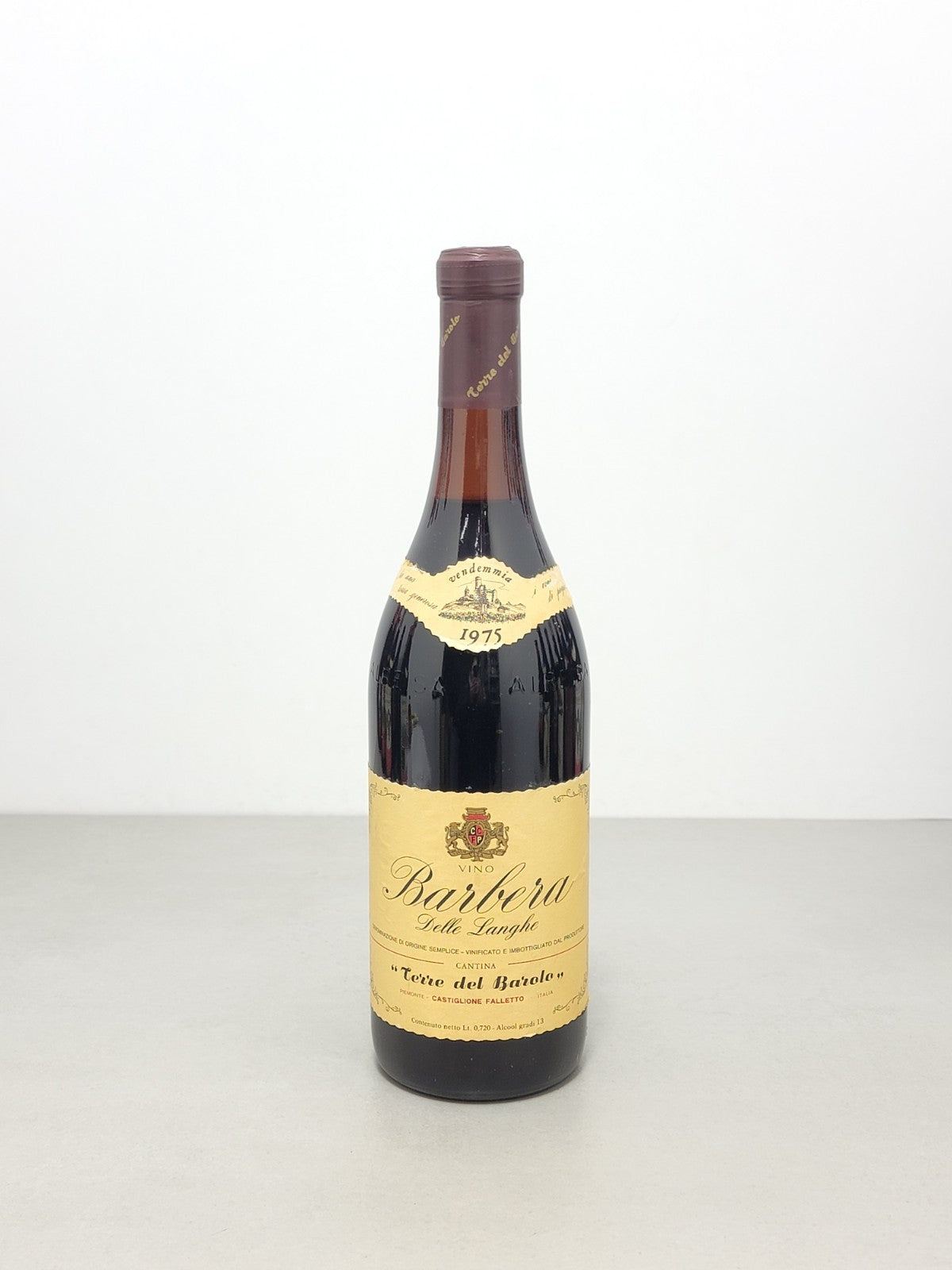 Barbera Terre Del Barolo 1975 Langhe Castiglione Falletto bott. 72 cl 13%