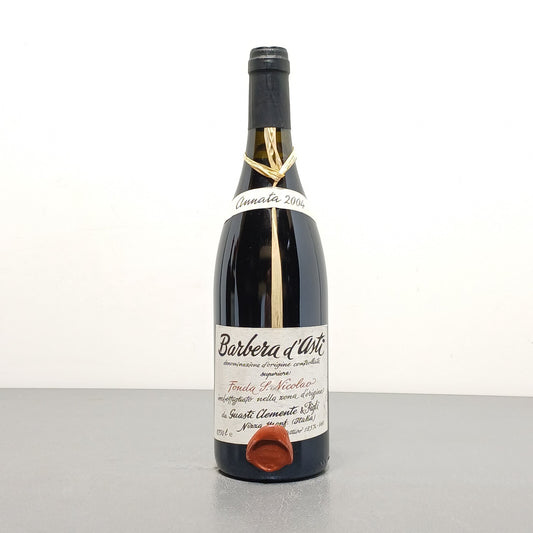 Barbera Guasti Clemente 2004 Fonda S.Nicolao Nizza Monferrato bott. 75 cl 13.5 %