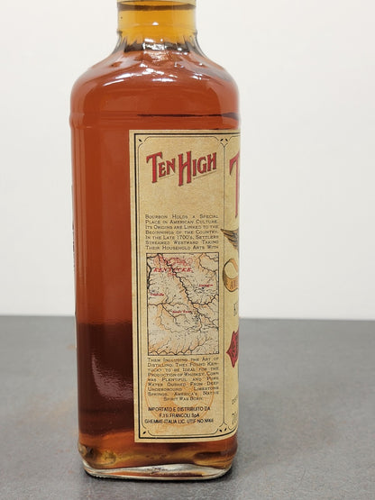 Whisky Ten High Kentucky Straight Bourbon Whisky 1990s bott.70 cl 40%