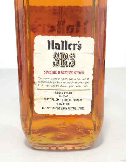 Whisky Haller’s SRS 1974 Special Stock Reserve 86 Proof bott. 1,75 litri 43%
