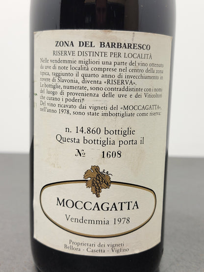 Barbaresco Moccagatta Riserva 1978 Produttori Del Barbaresco bott. 75 cl 14%