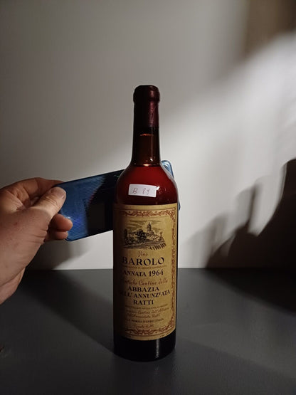 Barolo Renato Ratti 1964 Antiche Cantine Abbazia dell'Annunziata bott.72 cl