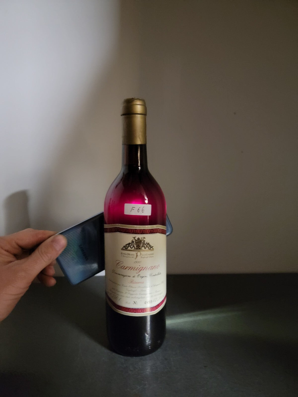 Carmignano Conte Ottavio Piccolomini 1980 Riserva bott.75 cl 12.5%