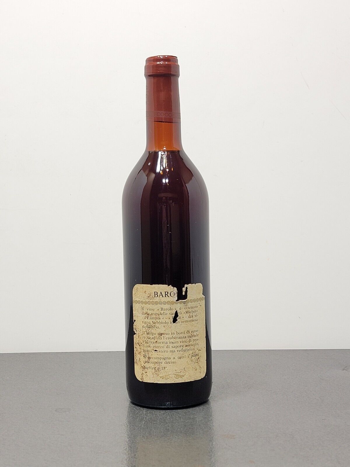 Barolo Fratelli Dezzani 1974 bott75 cl 13%