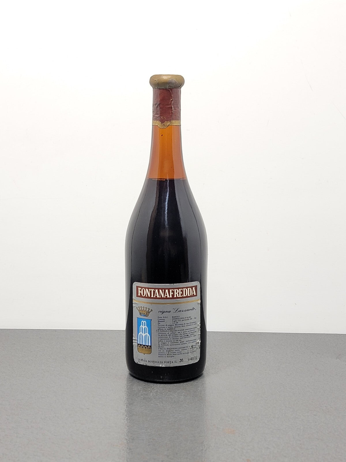 Barolo Fontanafredda Riserva Speciale 1974 Vigna Lazzarito bott.75 cl 13.5%