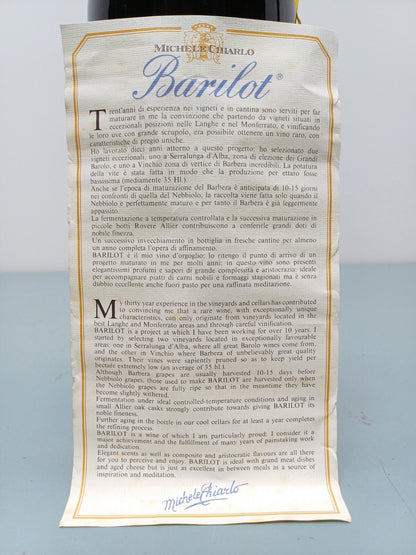 Barilot Michele Chiarlo 1985 Magnum Cantine Duca D'Asti bott. 1.5 litri 13.5%