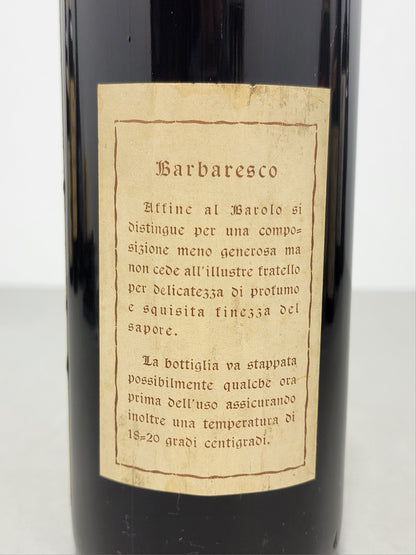 Barbaresco Coperativa fra Produttori 1962 Castiglione Falletto bott..72 cl 13%