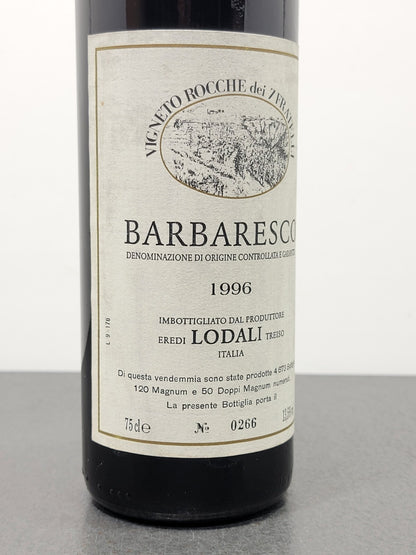 Barbaresco Lodali 1996 Vigneto Rocche Dei 7 Fratelli bott. 75 cl 13.5%