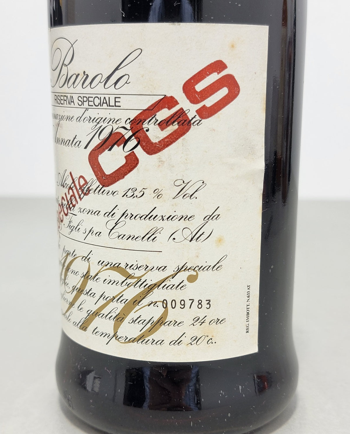 Barolo Luigi Bosca 1976 Riserva Speciale bott.75 cl 13.5%