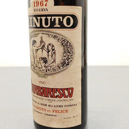 Barbaresco Fratelli Minuto  1968 Riserva bott. 72 cl 13%