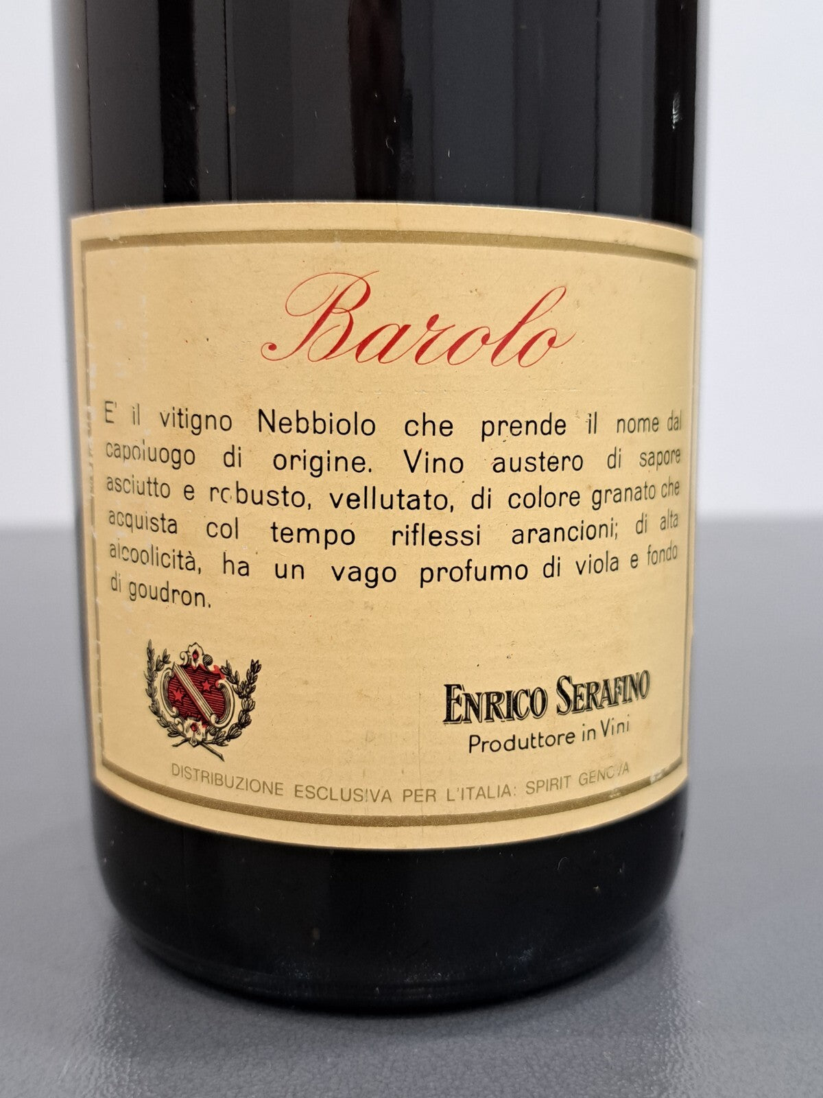 Barolo 1961 Enrico Serafino bott. 72 cl 13°