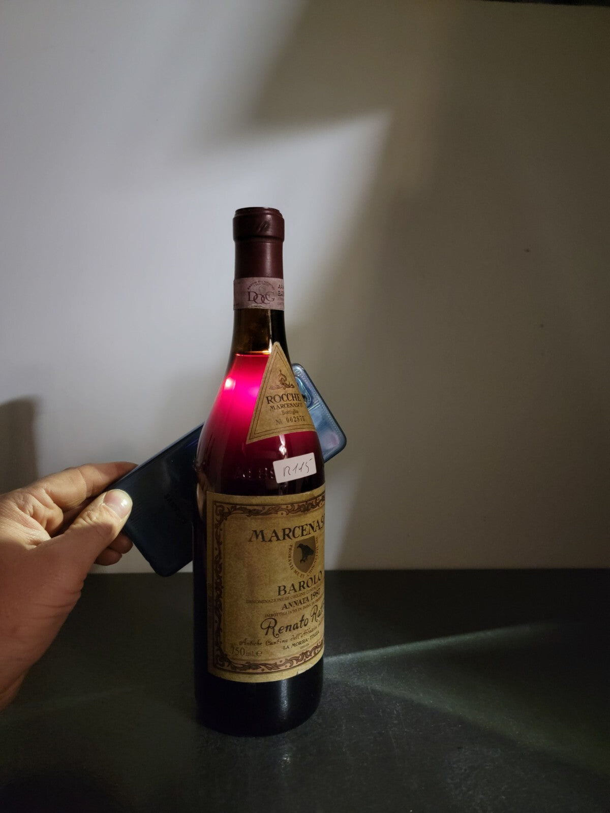 Barolo Renato Ratti 1987 Rocche Marcenasco Abbazia dell'Annunziata bott. 75 cl