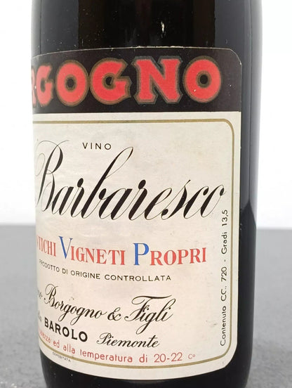 Barbaresco Giacomo Borgogno 1964 Riserva bott. 72 cl 13.5%