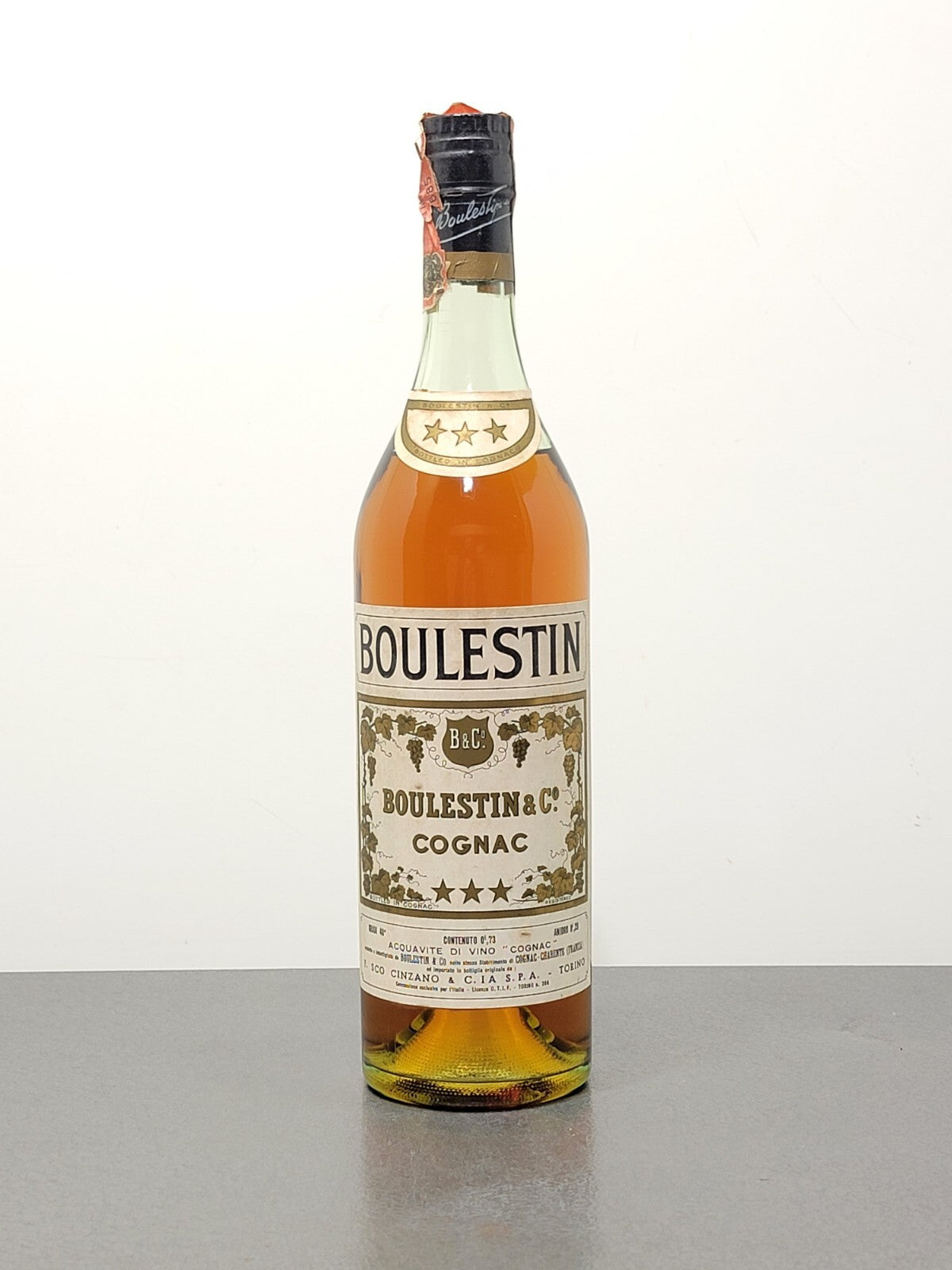 Cognac Boulestin 3 stars 1970s bott.75 cl 40%