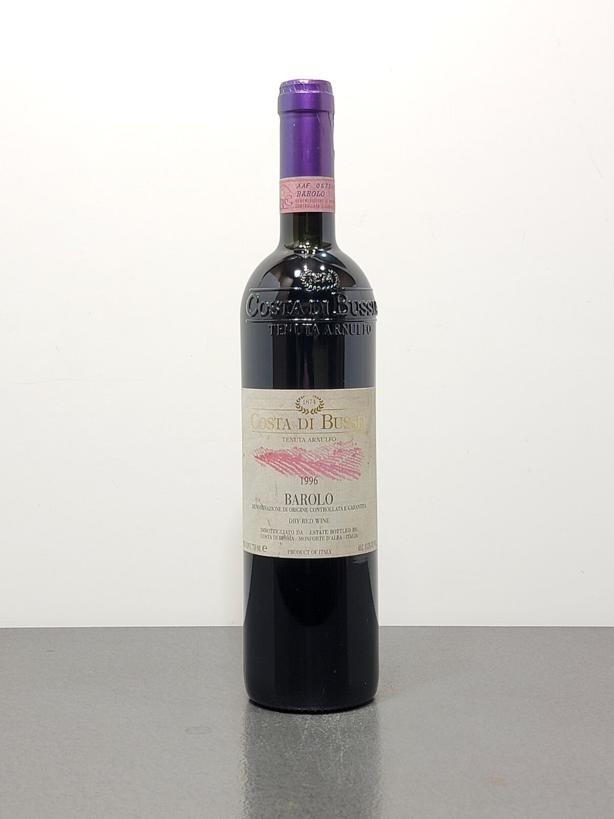 Barolo Costa di Bussia 1996 Tenuta Arnulfo Monforte D'alba bott.75 cl 13.5%