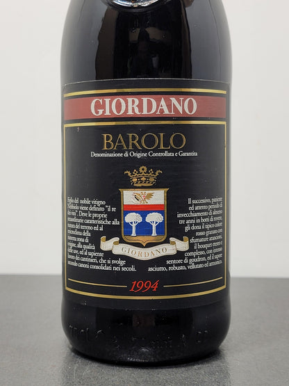 Barolo Giordano 1994 bott.75 cl 13%