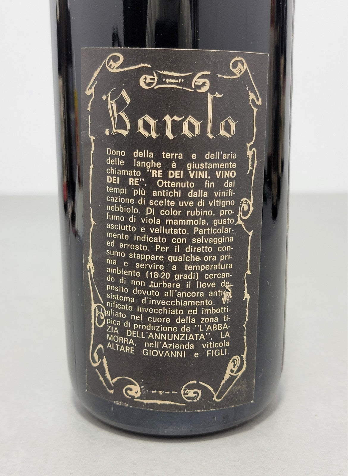 Barolo Altare Giovanni 1971 Annunziata La Morra bott. 72 cl 13,5%