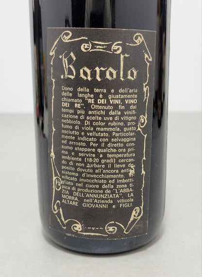 Barolo Altare Giovanni 1971 Annunziata La Morra bott. 72 cl 13,5%