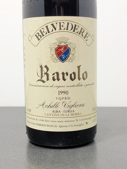 Barolo Belvedere Achille Viglione 1990 La Morra bott.75 cl 13.5%