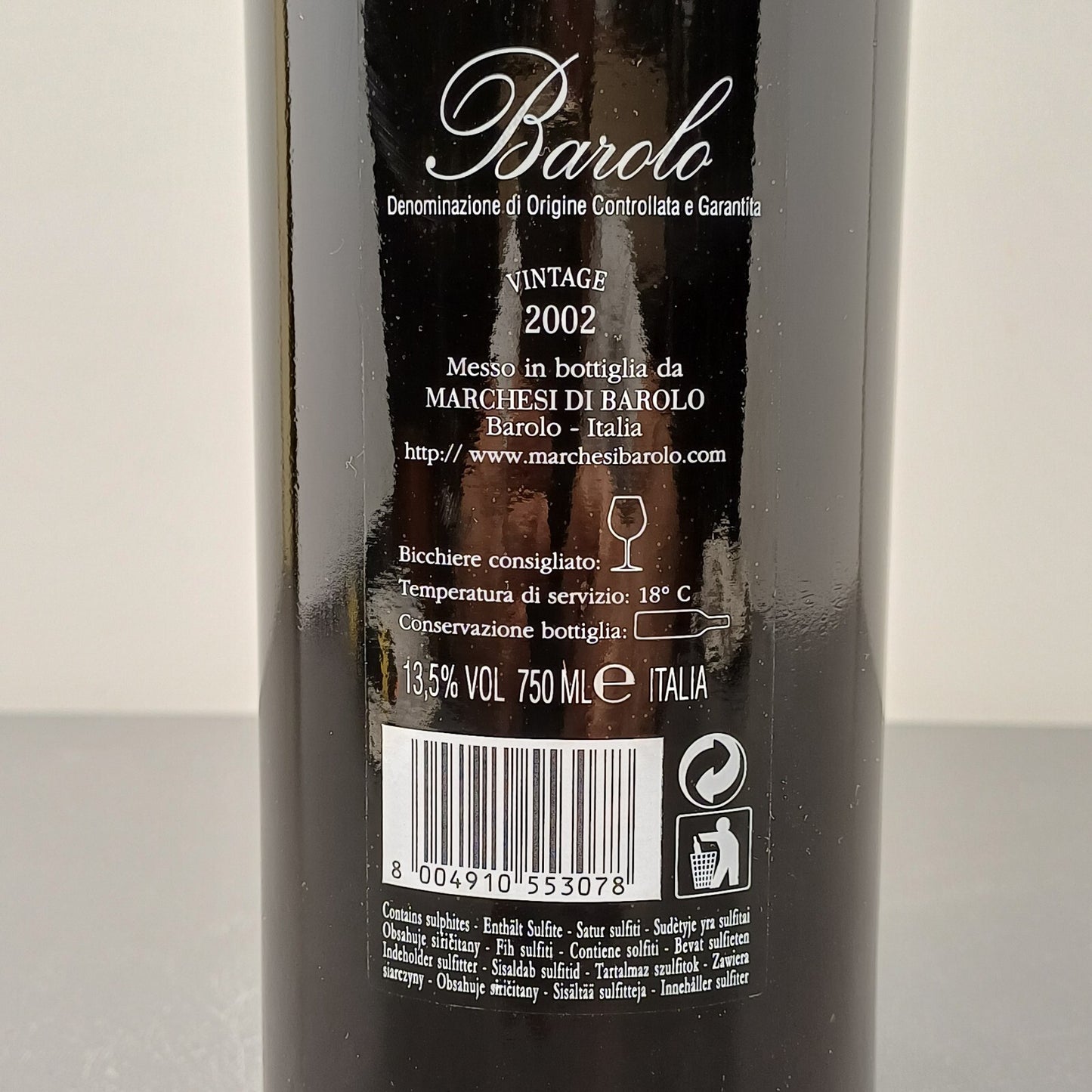 Barolo 2002 Marchesi Di Barolo Gia Opera Pia bott.75 cl