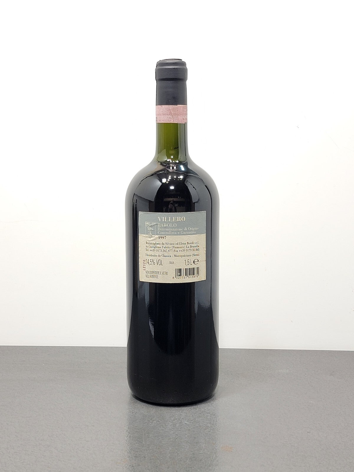 Barolo Villero Boroli Magnum 1997 Cascina La Brunella Castiglione Falletto 1.5lt