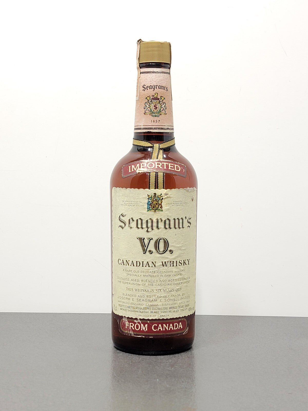 Whisky Canadian Seagram's V.O. 1983, 6 Years Old bott.75 cl 40%
