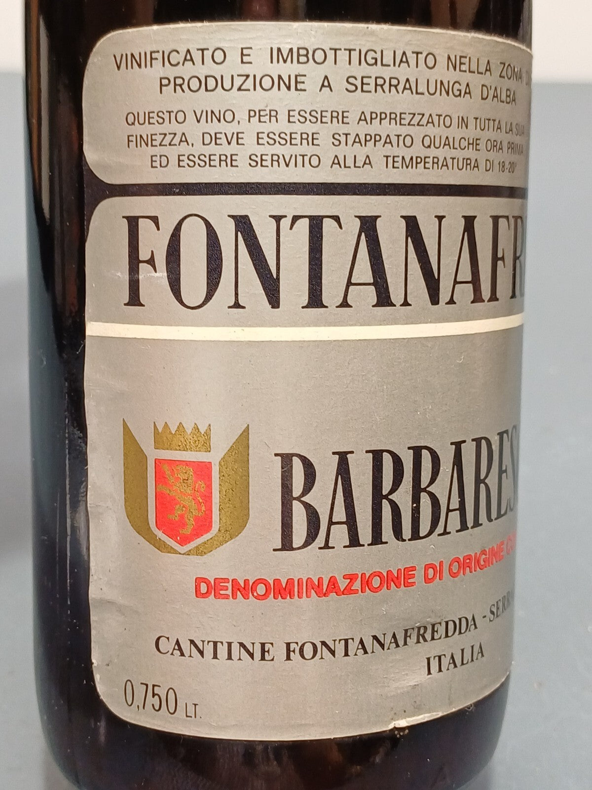 Barbaresco 1974 Fontanafredda Serralunga D'Alba bott..75 cl_4